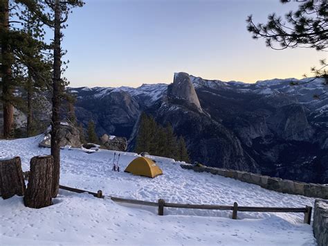 Winter backpacking and snowshoeing at Yosemite last week : r/NationalPark