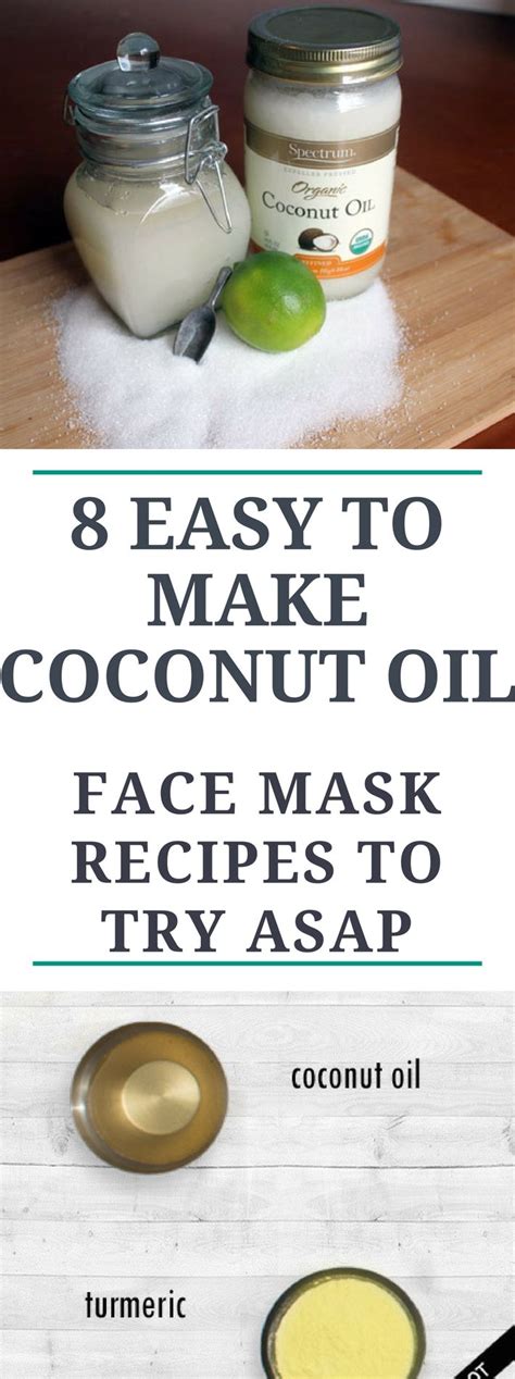 8 Easy to Make Coconut Oil Face Mask Recipes to Try ASAP.. Need to know..!! | Coconut oil for ...