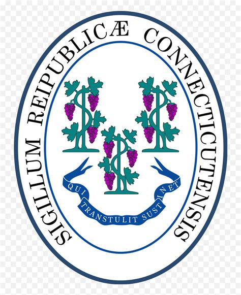 Seal Of Connecticut - Fundamental Orders Of Connecticut Symbol Emoji ...