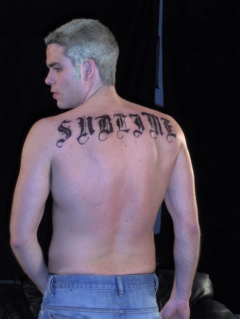 Mark Salling as lead singer of Sublime | airbrushed tattoo | Allison ...