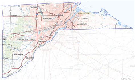 Map of Lucas County, Ohio - Địa Ốc Thông Thái