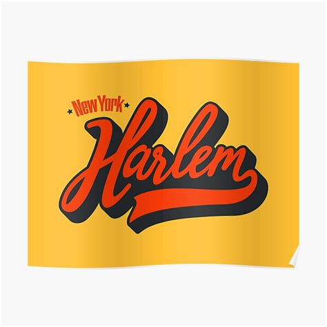 "New York Harlem - Harlem Logo - Harlem Manhattan" Poster for Sale by Boogosh | Redbubble
