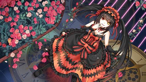 Female anime in red and black dress HD wallpaper | Wallpaper Flare