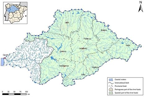 Location of the Duero River Basin in the Iberian Peninsula. Source ...