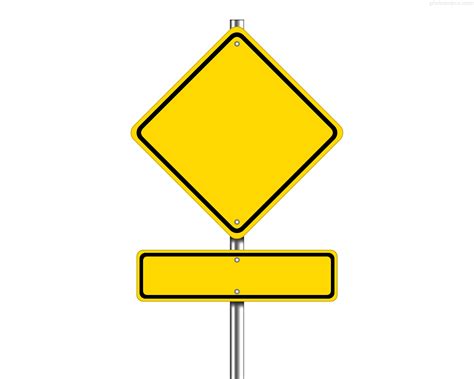 Blank Construction Sign Clipart