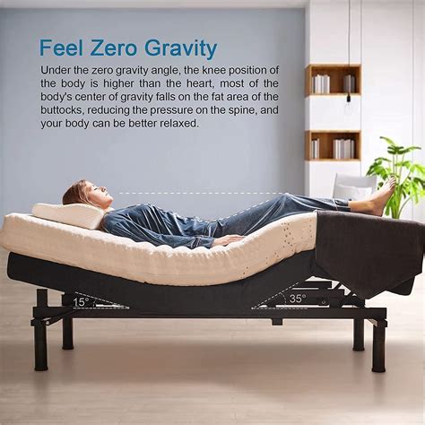 Zero Gravity Wireless Remote Power Adjustable Bed Base Queen - Walmart.com in 2022 | Adjustable ...