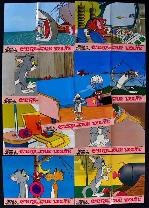 Fotobusta Tom Jerry IN C'Era Zwei Mal Hanna Barbera Gene Deitch Chuck ...