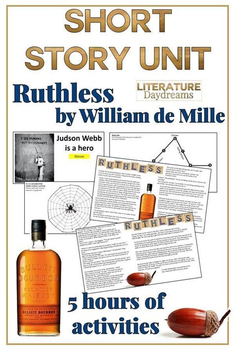 Short Story Unit Ruthless by William De Mille | Short story unit, Short ...