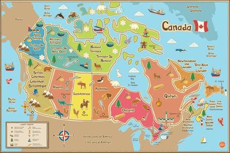 Map Of Canada Provinces For Kids