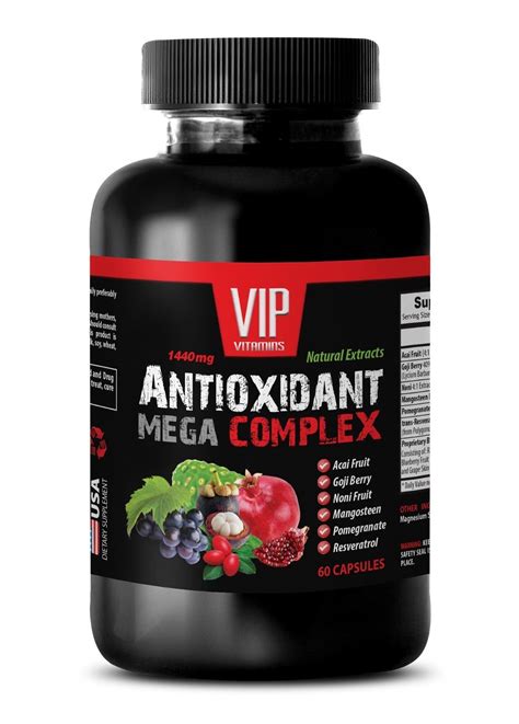 Antioxidant supplement acai - ANTIOXIDANT MEGA COMPLEX 1B - Trans-resveratrol - Vitamins ...