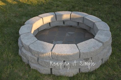 How to Build a DIY Fire Pit for Only $60 - Keeping it Simple