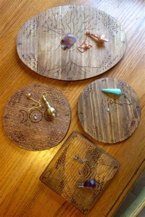 Creating pendulum boards… | Pendulum board, Pendulum, Witchy crafts