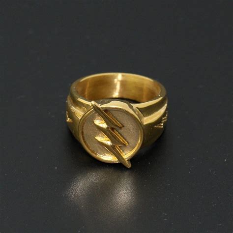 The Flash Inspired Ring Superhero Ring Flash Cosplay Reverse - Etsy