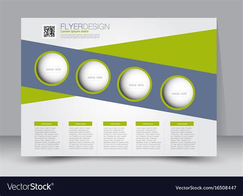 Landscape billboard flyer template Royalty Free Vector Image