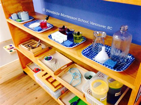 Montessori Practical Life shelf ... @wmswms (Westside Montessori School ...