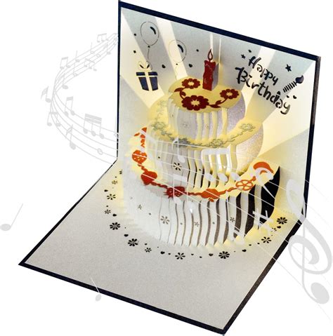 Buy Magic Ants LIGHT & MUSIC Pop Up Happy Birthday Card,3D Birthday ...