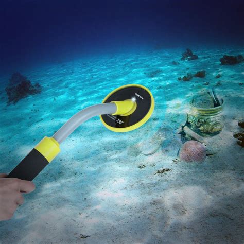 Underwater Metal Detector Waterproof Handhold Pulse Induction Technology Precise Direction 30m ...