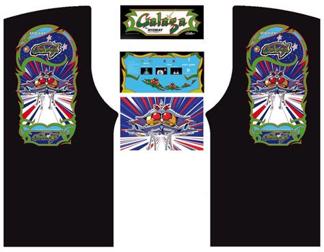 GALAGA Arcade Cabinet Graphics For Reproduction Marquee CPO | Etsy