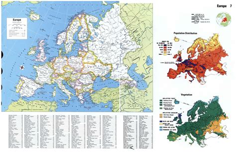 Large detailed political map of Europe | Europe | Mapsland | Maps of the World