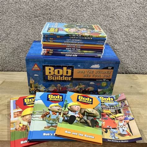 BOB THE BUILDER Limited Edition 10 DVD Tool Box Set 2010 plus 3 books £ ...