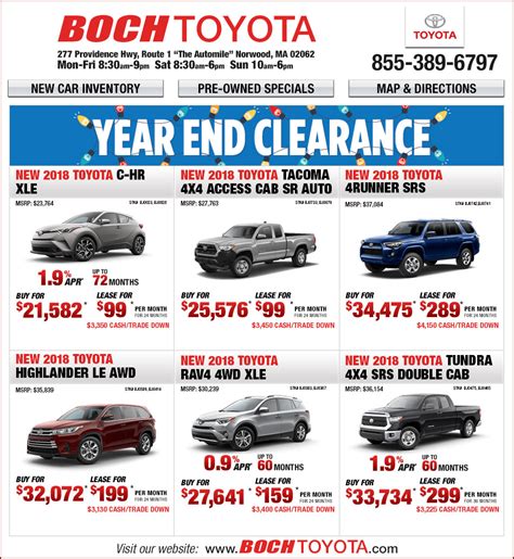 Boch Toyota Additional Specials - On The Automile in Norwood, MA