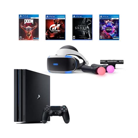 PlayStation PS4 Pro Bundle (6 Items): VR Starter Bundle, PS4 Pro 1TB ...