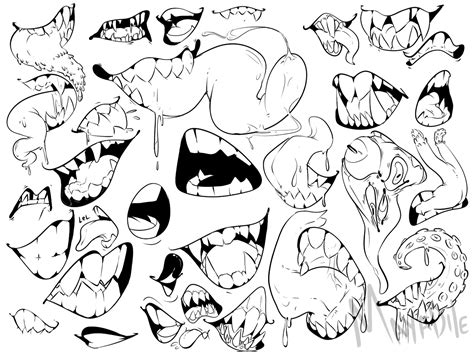 mayadile: “TEETH AND TONGUES TEETH AND TONGUES ” | Drawing expressions ...