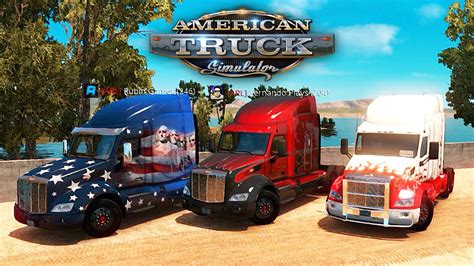 American Truck Simulator Multiplayer - Comboio com Amigos - YouTube