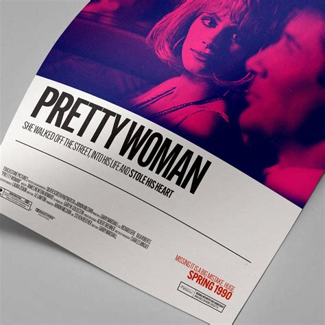 Pretty Woman 1990 Retro Movie Poster Art Minimalist Film - Etsy