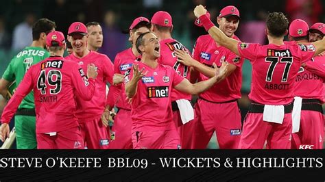 Steve O'Keefe BBL09 - Wickets and Highlights - YouTube