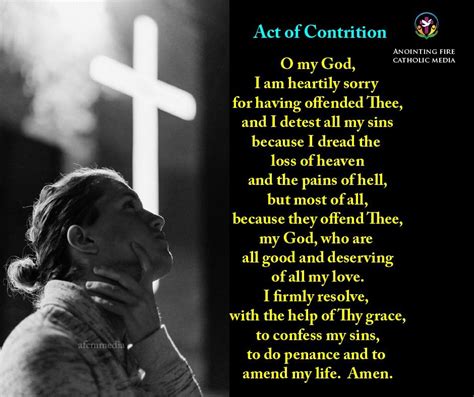 Catholic Prayers: Act of Contrition | Catholic prayers, Catholic, Prayers