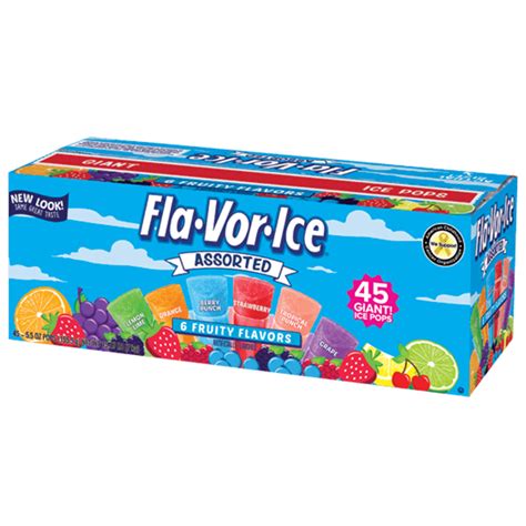 45ct/5.5oz - Giant Size Freezer Pops - Fla-vor-ice