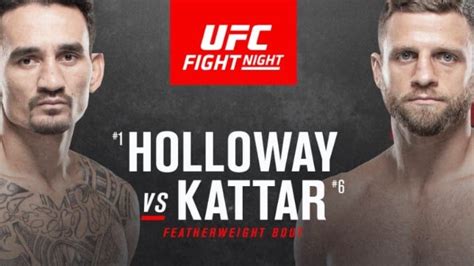 Max Holloway Vs. Calvin Kattar To Headline UFC's January 16 Event | Ufc ...