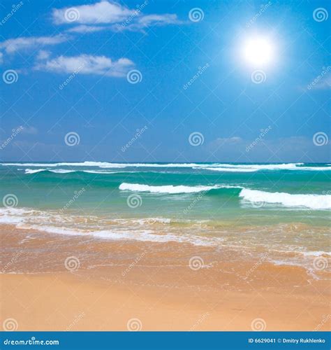 Peaceful beach scene stock image. Image of romantic, summer - 6629041