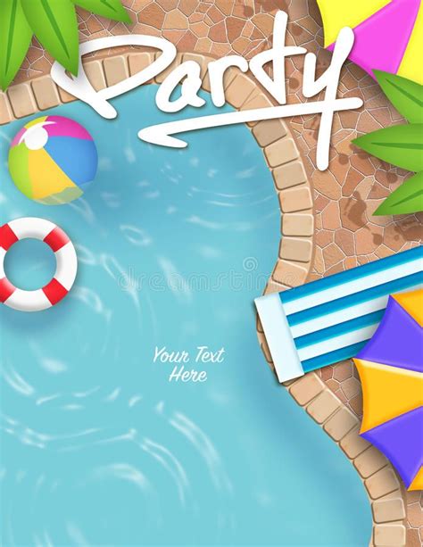 Pool party invitation stock illustration illustration of pool 62332528 – Artofit