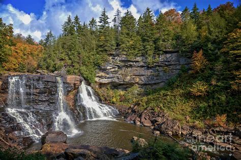 Blackwater Falls in Autumn 3879C Photograph by Cynthia Staley | Fine ...