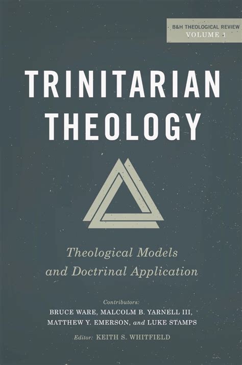 Pro Gloria Christi: New Book: Trinitarian Theology: Theological Models ...