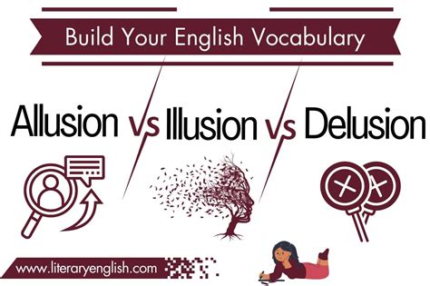 Difference between Illusion, Allusion and Delusion - Literary English