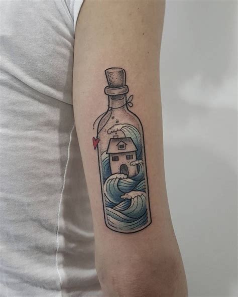 ..in a bottle | Bottle tattoo, Tattoo designs, Tattoos