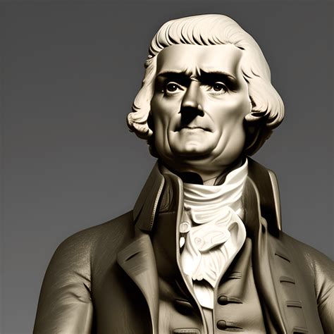 3D Printed Hyper Realistic Thomas Jefferson Statue · Creative Fabrica