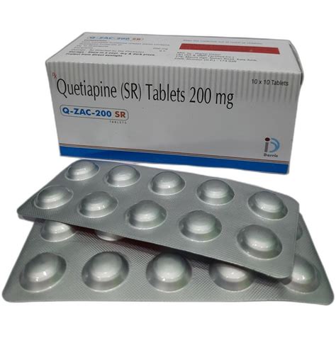 Quetiapine 200mg SR Tablets, For Oral, Packaging Type: Box at Rs 139.6 ...