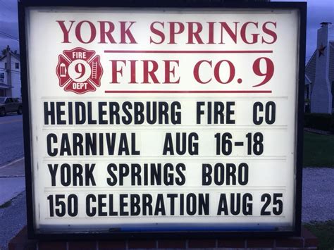 York Springs Fire Company No. 1 - Home | Facebook