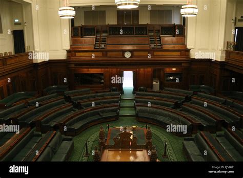 Inside Old Parliament House in Canberra, now the Museum of Australian Democracy; House of ...