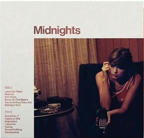 Taylor Swift Midnights [Blood Moon Edition] Vinyl Record