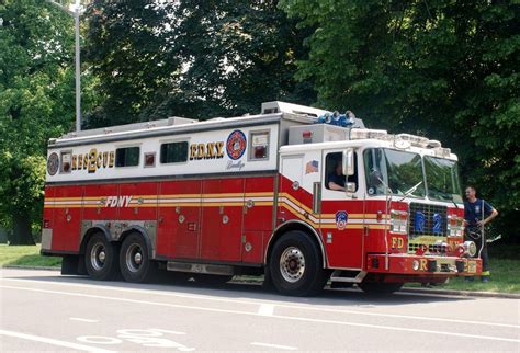 FDNY Rescue 2 American Firefighter, Fdny, Fire Apparatus, Evening Sandals, Emergency Vehicles ...