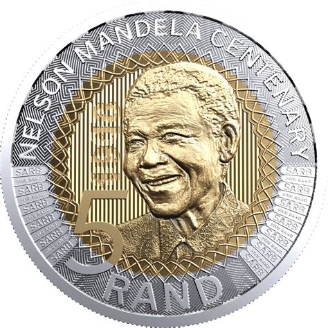 2008 Nelson Mandela 90th Birthday Bi-metallic Rand Coin:, 45% OFF