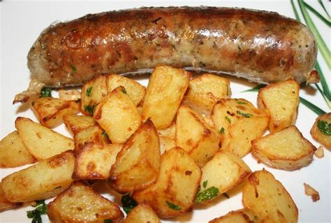 Un beau mariage, simple et très goûteux : Andouillette de canard à la plancha et pommes de ...