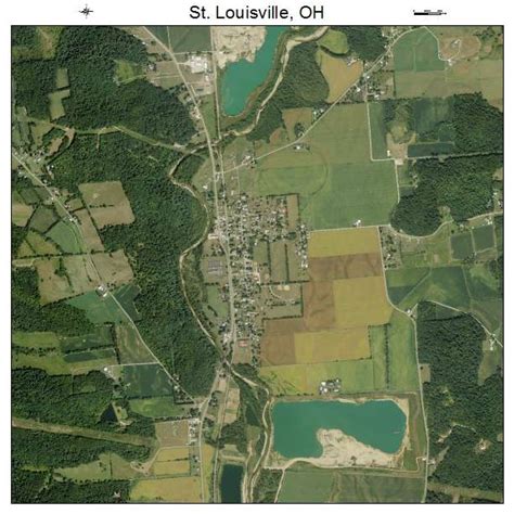 Aerial Photography Map of St Louisville, OH Ohio