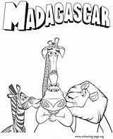 Madagascar coloring Pages To Download And print For Free sketch template