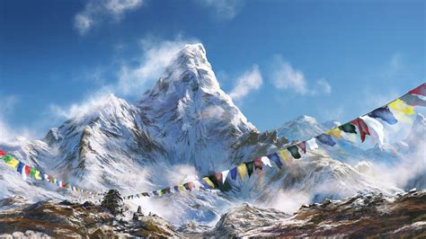 Prayer Flags in Himalayas Wallpaper